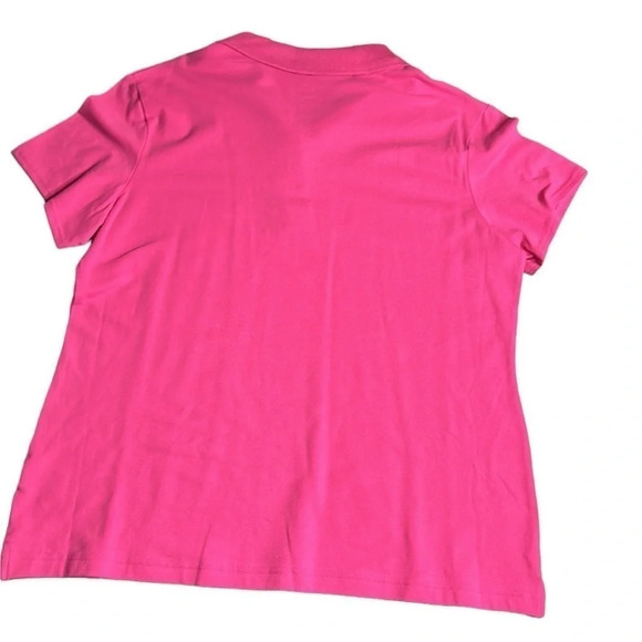 SALE ! Y2K NWT pink polo shirt.flattering ,stretchy,comfy,casual,golf shirt - Picture 14 of 16